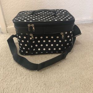 Black travel make up/ storage bag